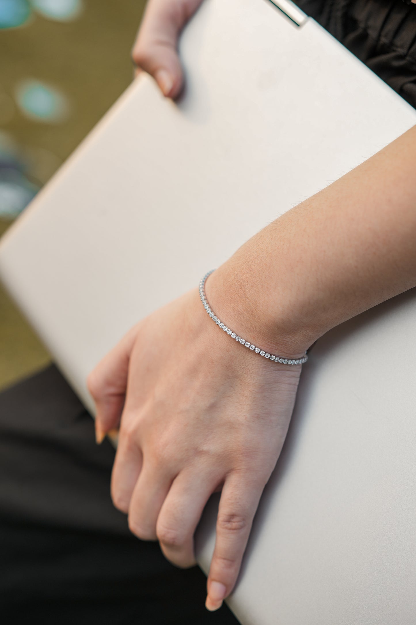Bevelled Curb Link Silver Bracelet For Women