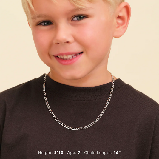 Silver Figi Chain For Boy
