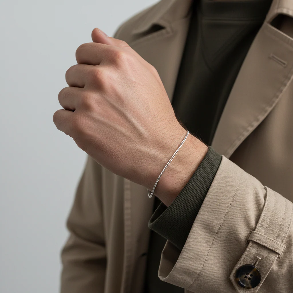 Cubi Silver Elegance Bracelet For Men