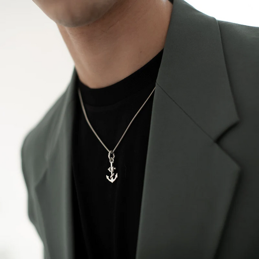 Anchie Silver Pendant For Men - The Silver Essence