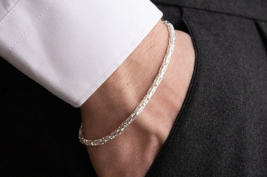 Roman Silver Bracelet For Men - The Silver Essence