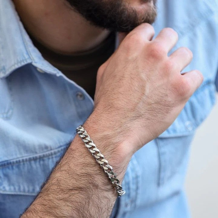 Santiago Silver Bracelet For Men – The Silver Essence