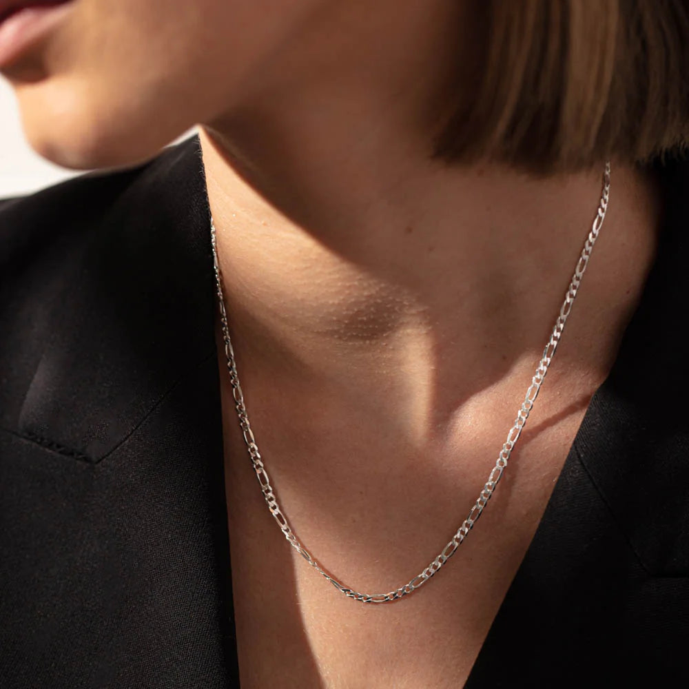 J Figaro Silver Chain For Women