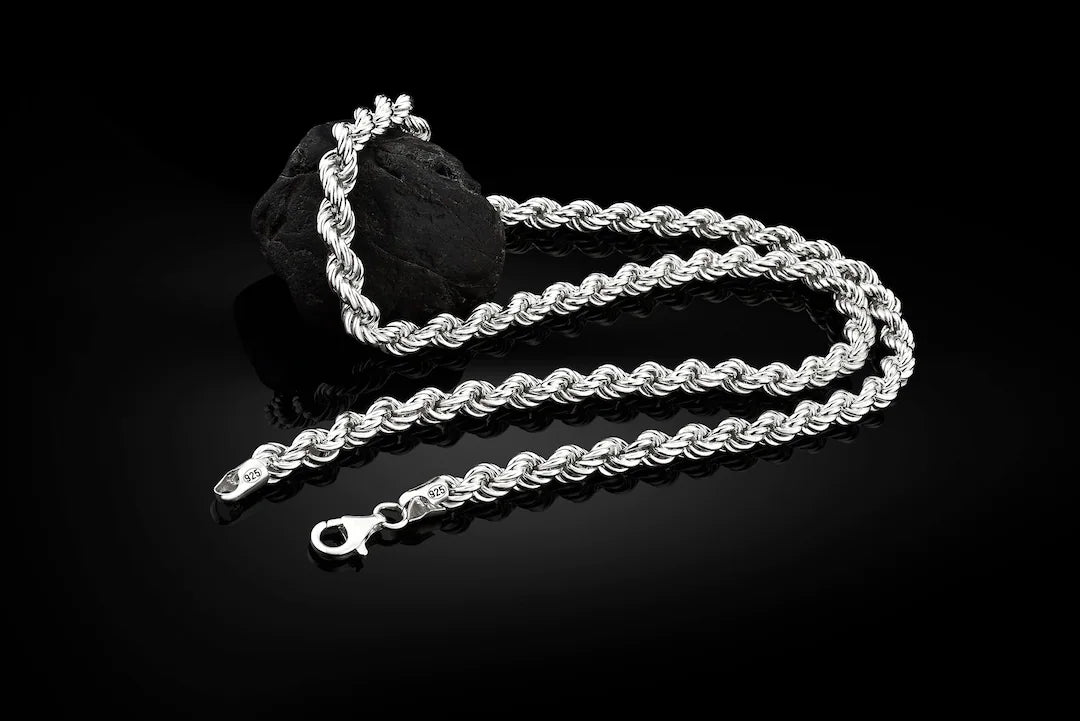 Rope Silver Chain - The Silver Essence