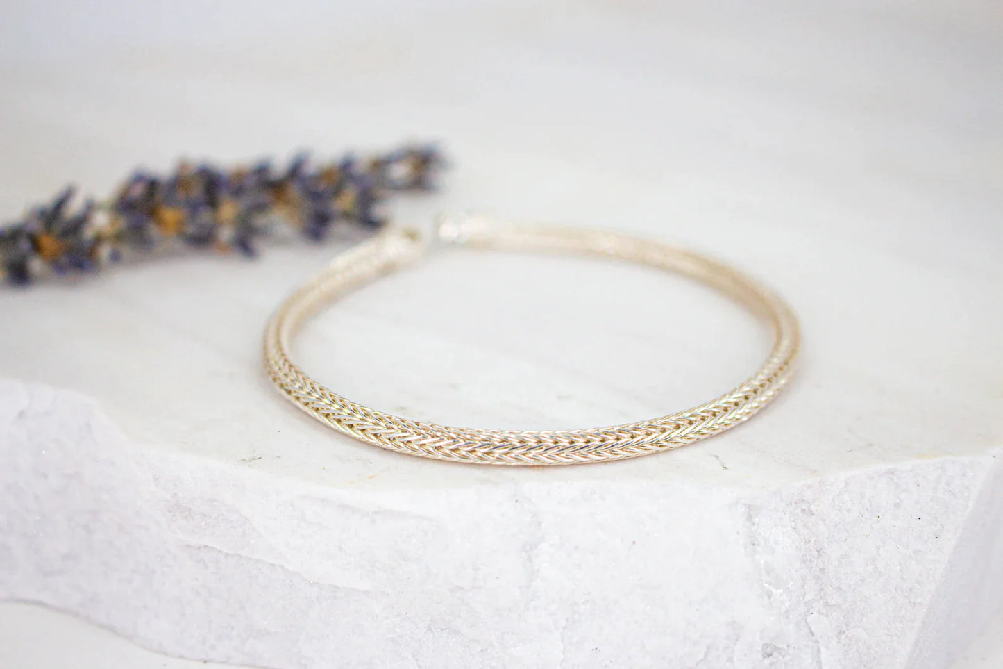 Wheat Chain Silver Bracelet For Women