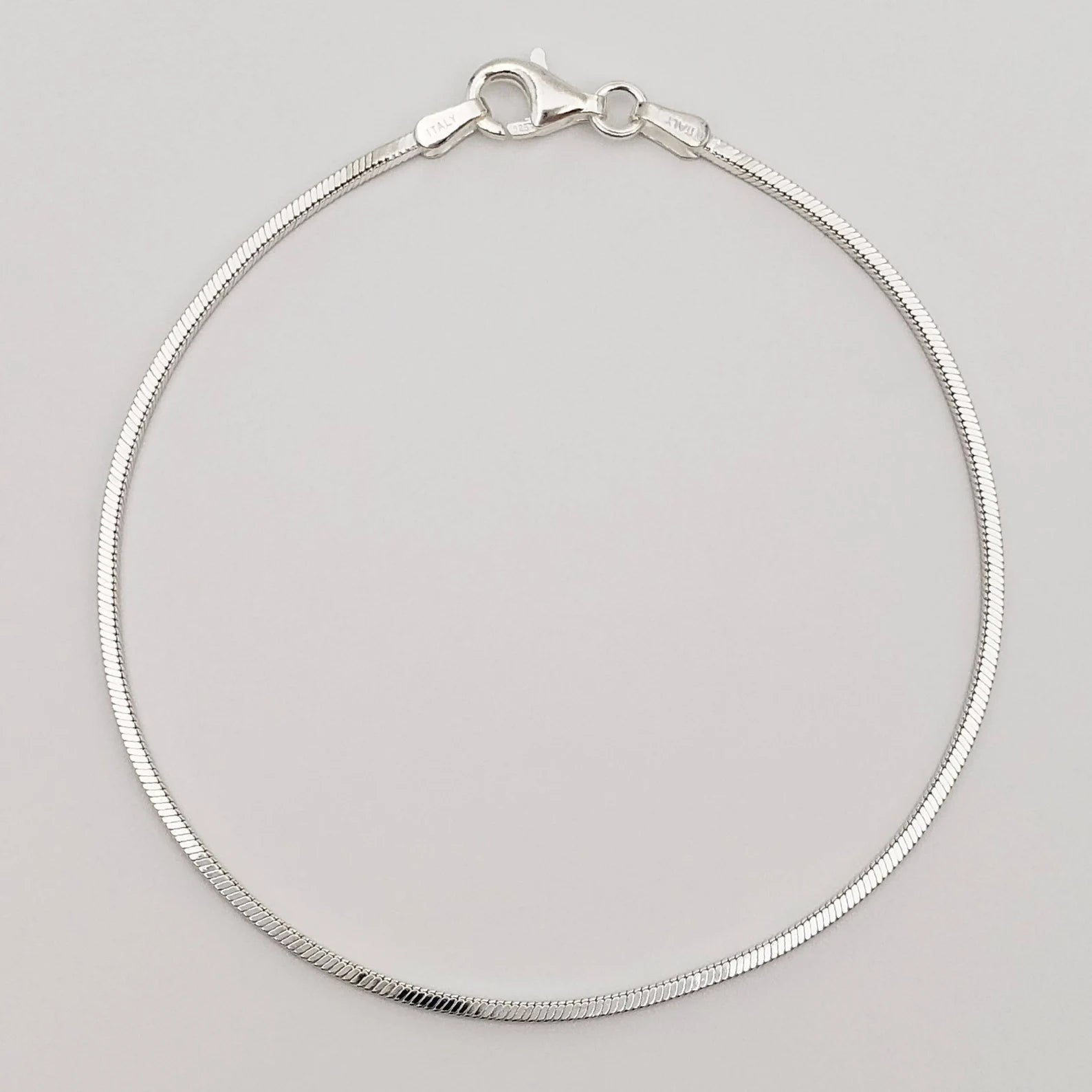 Square Snake Silver Bracelet For Women - The Silver Essence