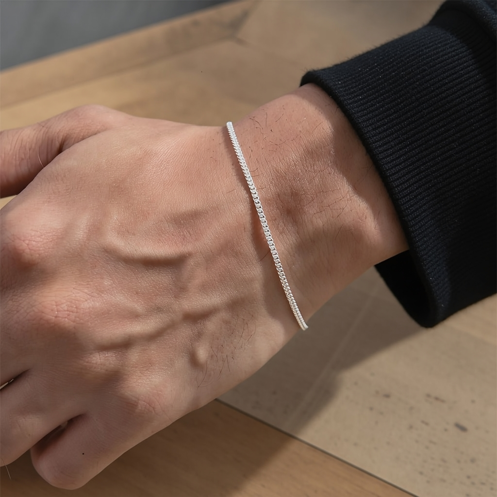 Cubi Silver Elegance Bracelet For Men