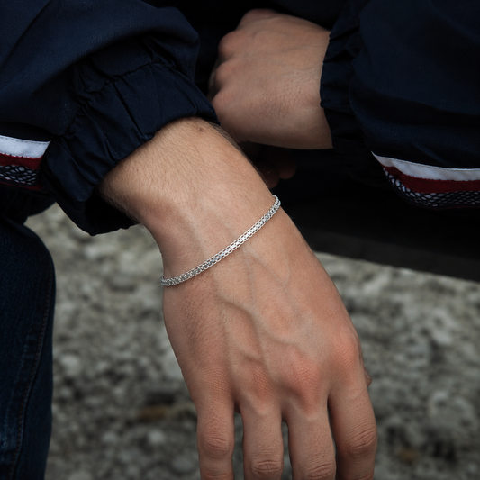 Silver Dyan Bracelet For men