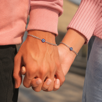 Evil Duo Silver Couples Bracelets