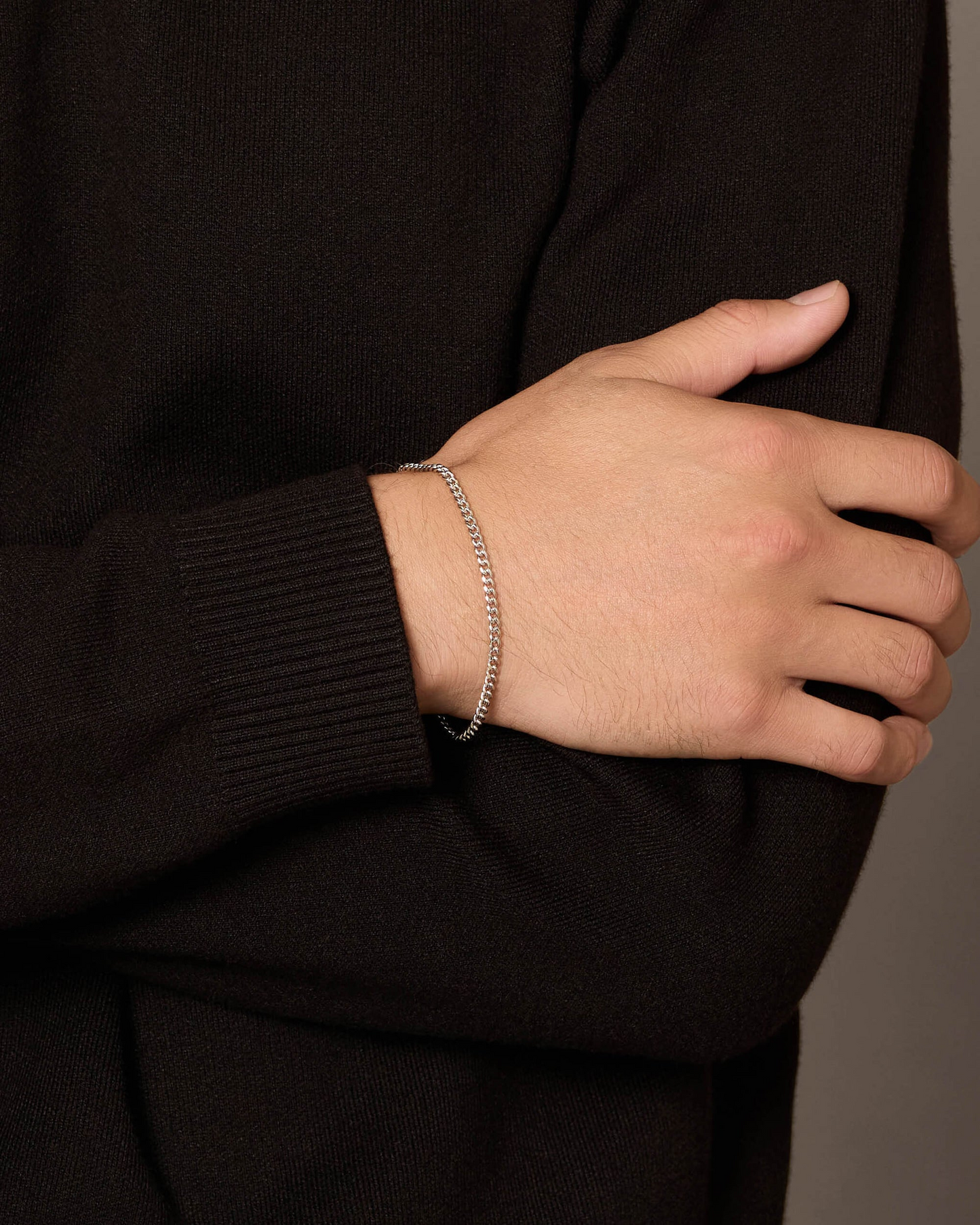 Silver Royale – Men’s Bracelet & Chain Combo