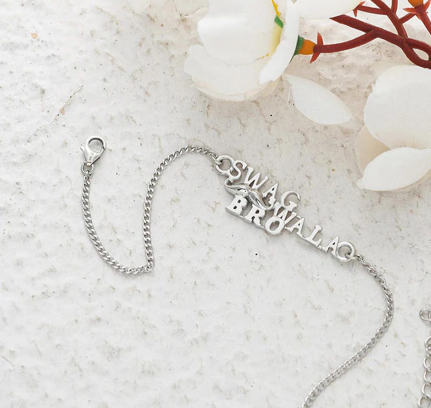 Swag wala Bro Silver Rakhi For Men