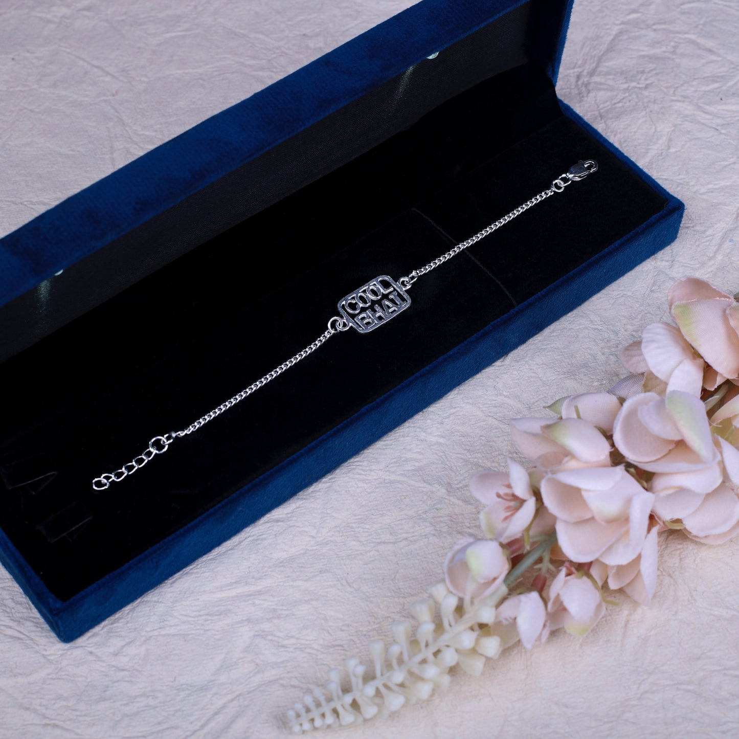 Cool Bhai Silver Rakhi For Men