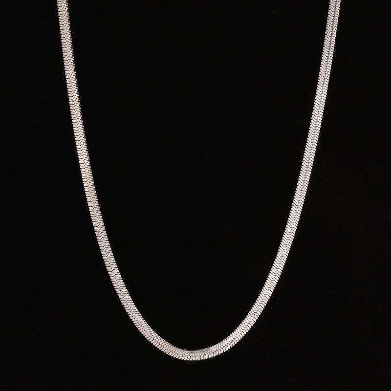 Mens sterling online silver herringbone chain