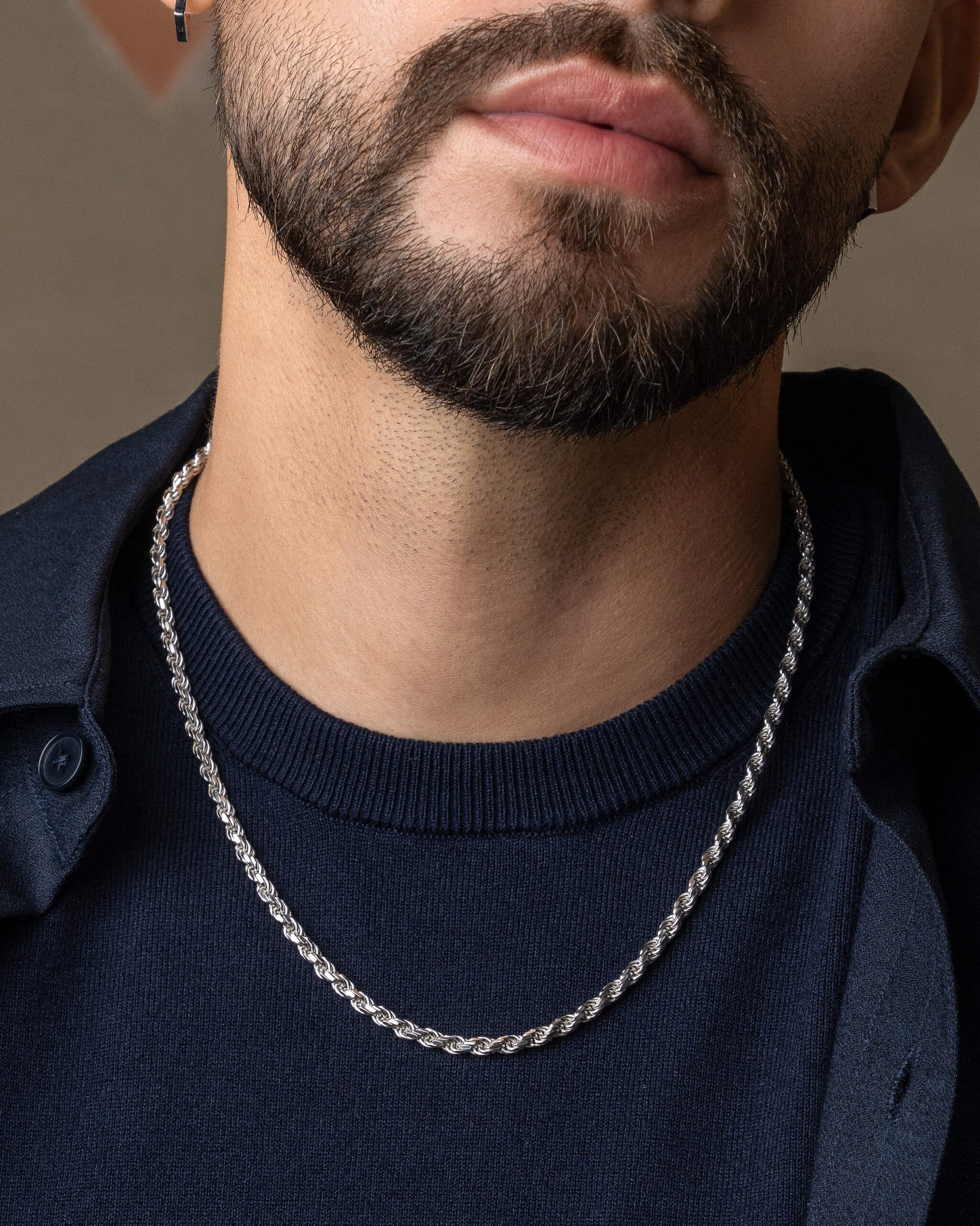 men's silver necklaces