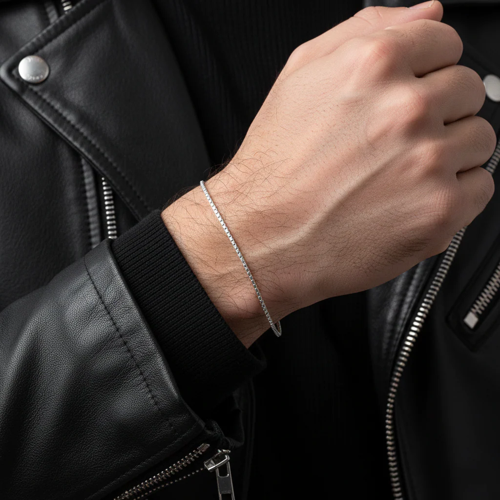 Square Box Chain Bracelet
