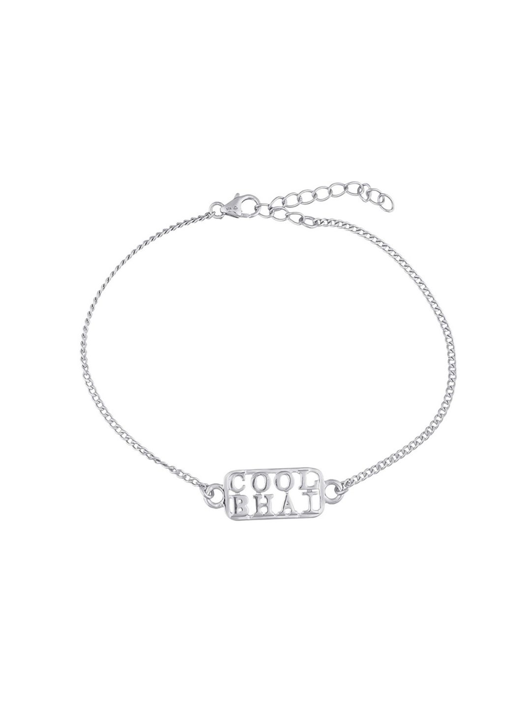 Cool Bhai Silver Rakhi For Men