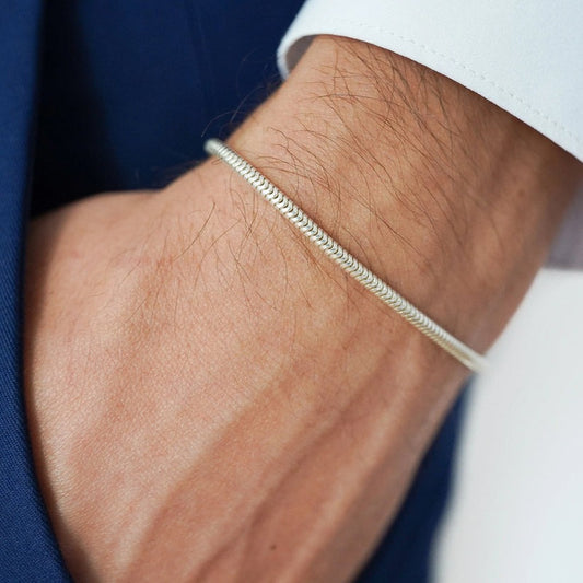 Romans Silver Bracelet For Men