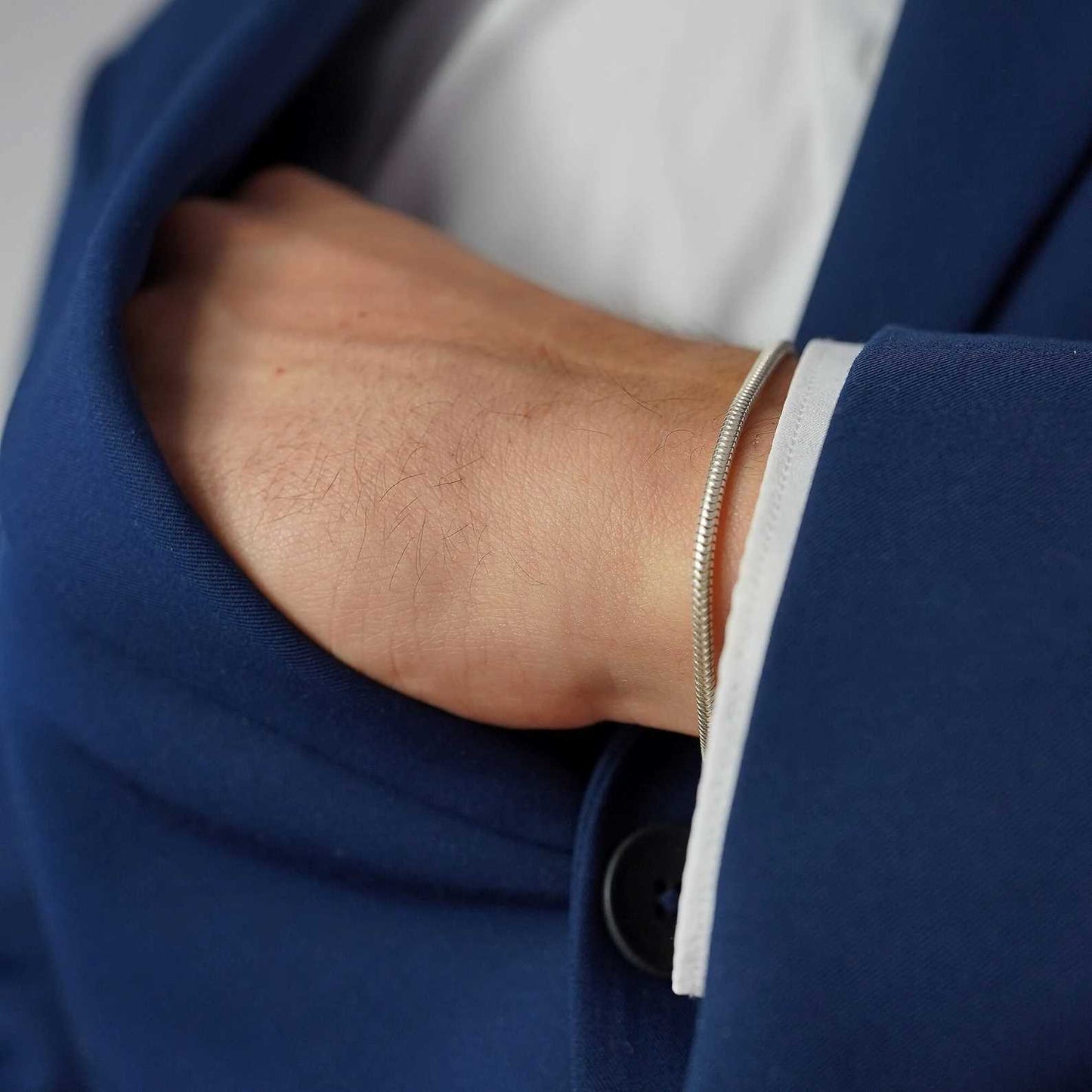 Romans Silver Bracelet For Men