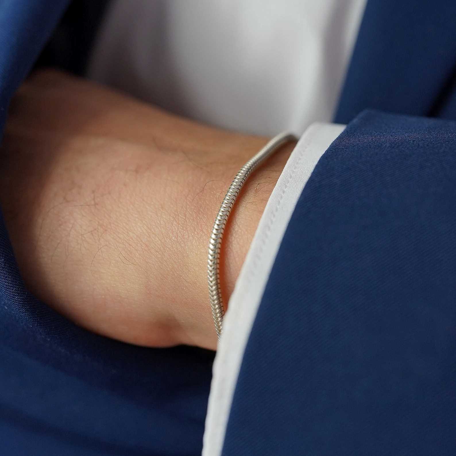Romans Silver Bracelet For Men