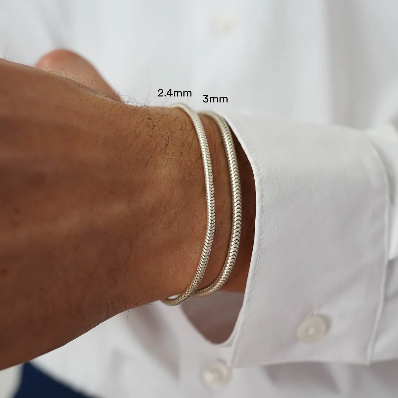 Romans Silver Bracelet For Men