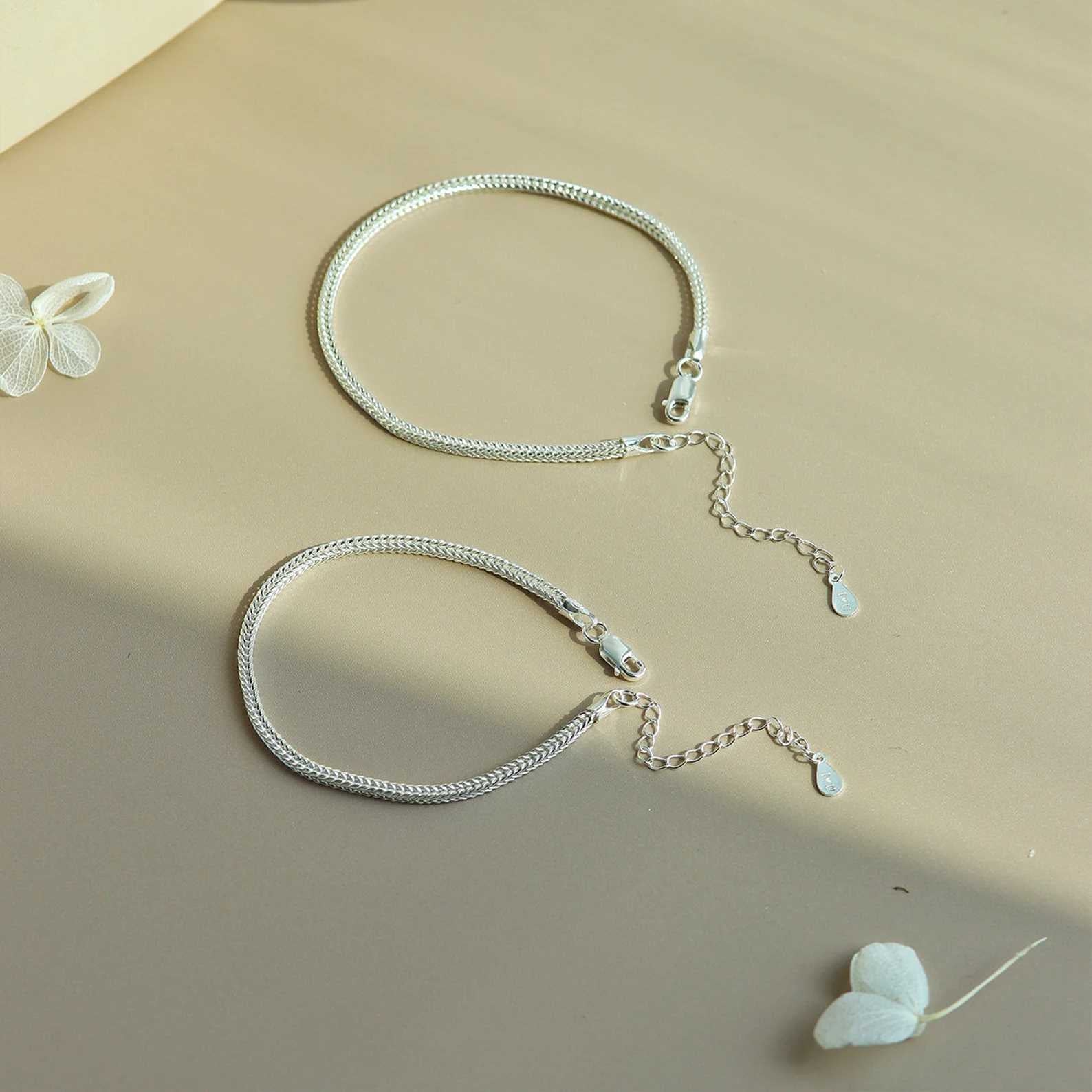 Wishingtone Silver Couples Bracelets