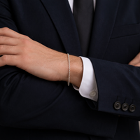 Silver Tubar Bracelet For Men