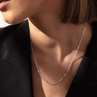 J Figaro Silver Chain For Women