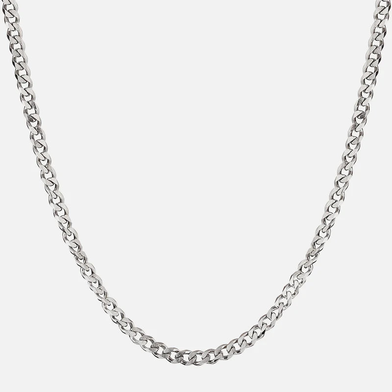 Cuban Men's Necklace Silver Chain The Silver Essence