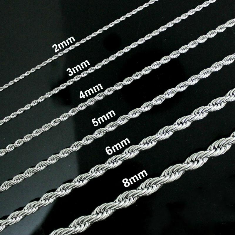 Rope Silver chain For Women – The Silver Essence
