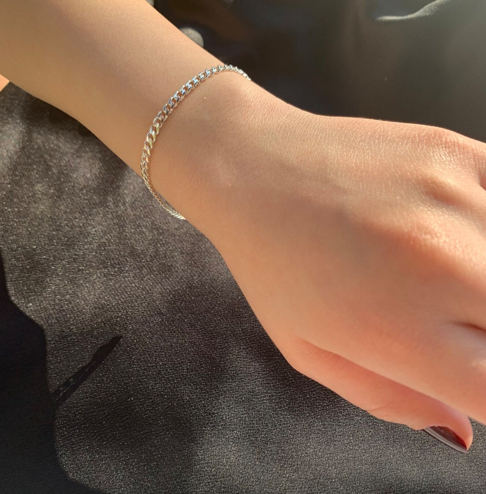Curv Silver Bracelet For Women