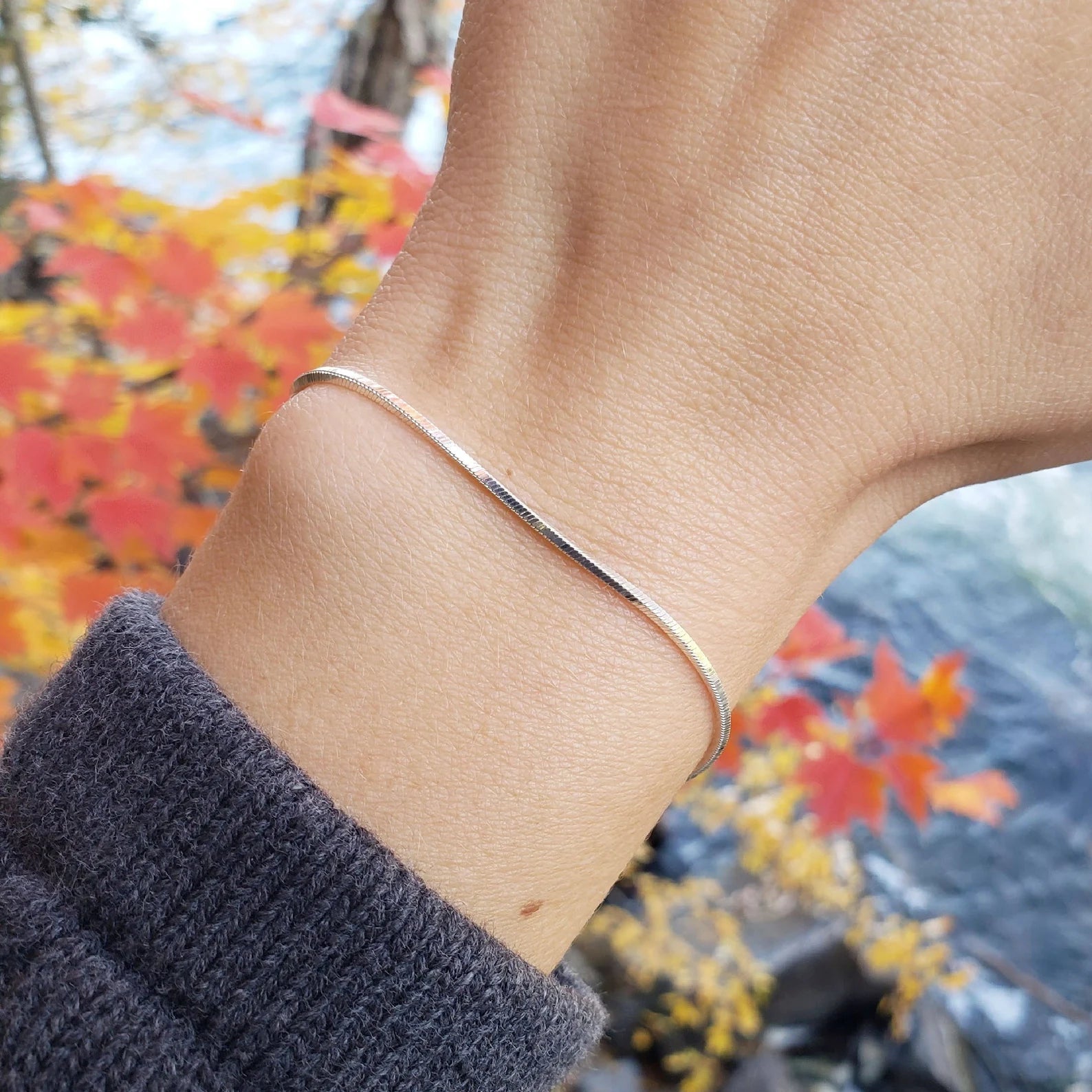 Simple Small Double-Layered Dainty Bracelet Jewelry Valentine Gift For Girl  Friend Sterling Silver Bracelet | Fashion Bracelets | Accessories-  ByGoods.Com
