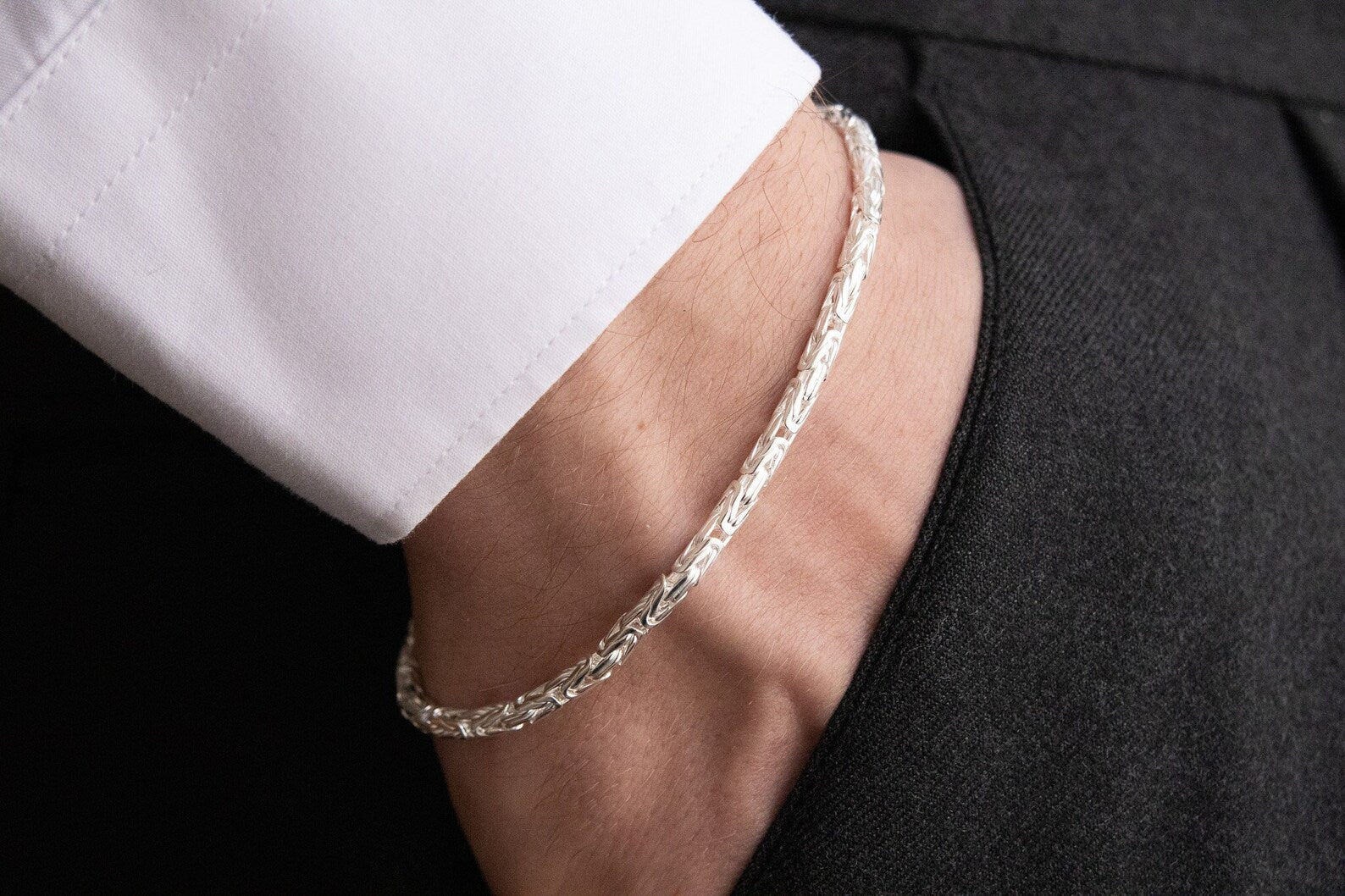Simple chain Bracelet | Silver – Valentina New York